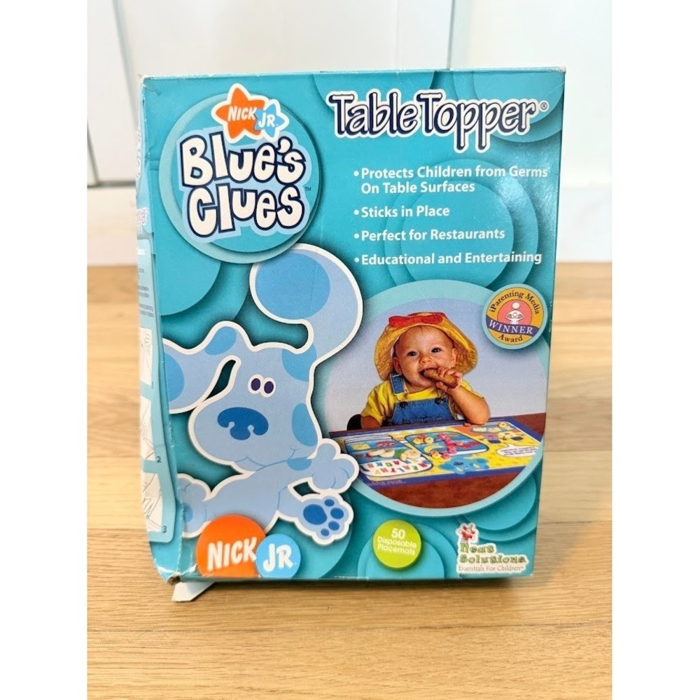 Vintage 2005 Blue's Clues Rectangle Table Topper Placemats NEW RARE HTF